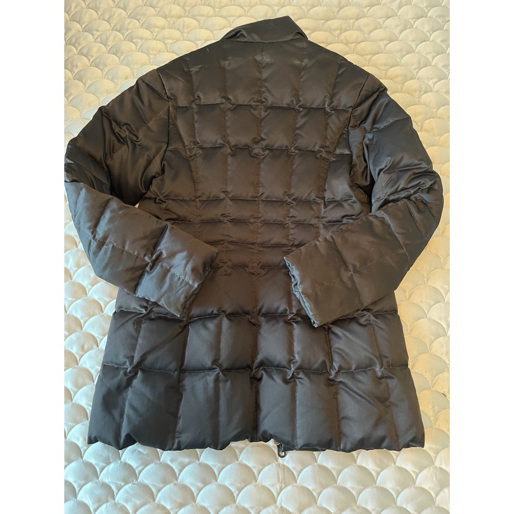 Searle Goose Down Long Puffer Jacket Coat Womens Size 4 Black Insulated Winter - Picture 5 of 7